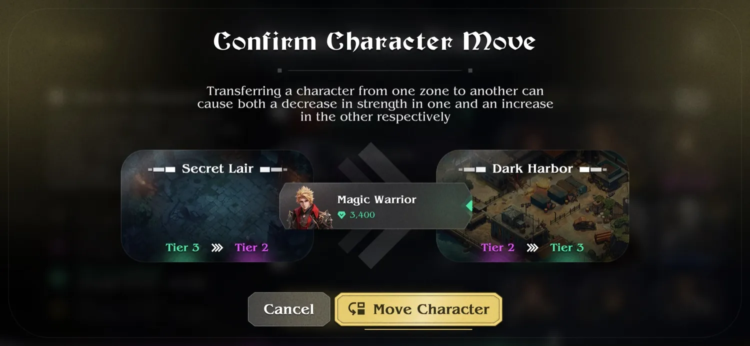 Swap members between runs