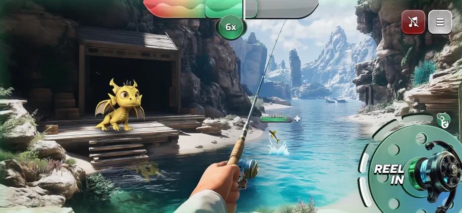 Fishing a frozen cove